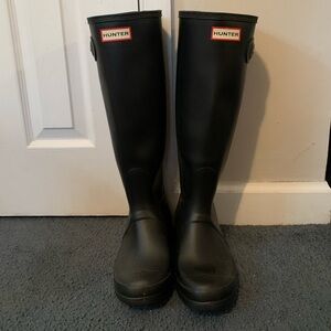 Tall Black Hunter Boots